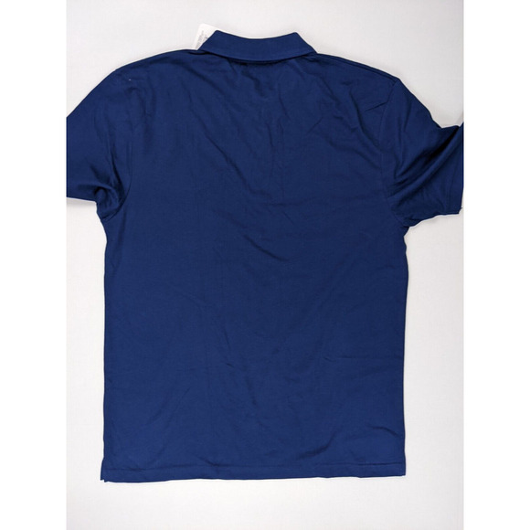 Pokemon Center Polo Size MEDIUM Mens SNOM Blue White Stripe Shirt - Picture 10 of 10